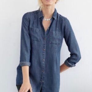 Women’s j Jill Jean button up size large